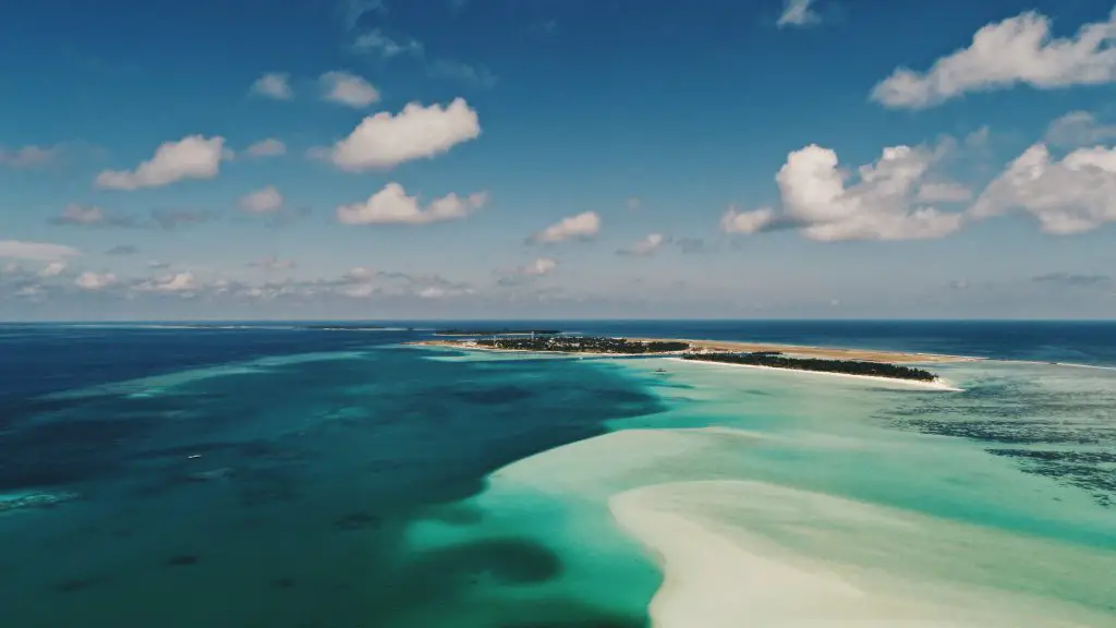 green island surrounding body pf water baros island