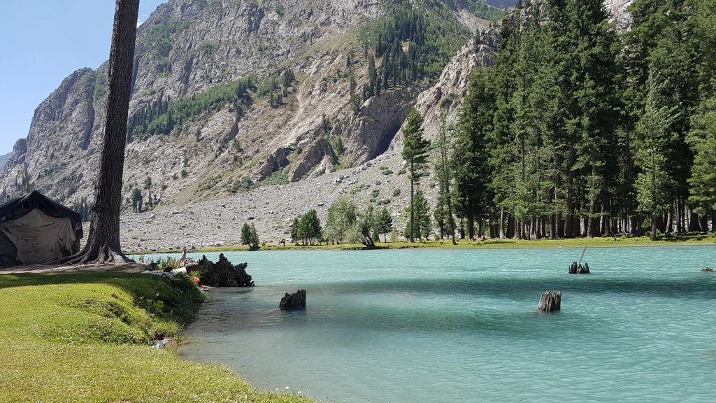 green trees near body of water during daytime mahodand lake swat valley