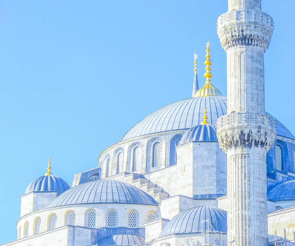 (© Zayn Shah)A close up shot of Blue Mosque (Istanbul, Turkey)
